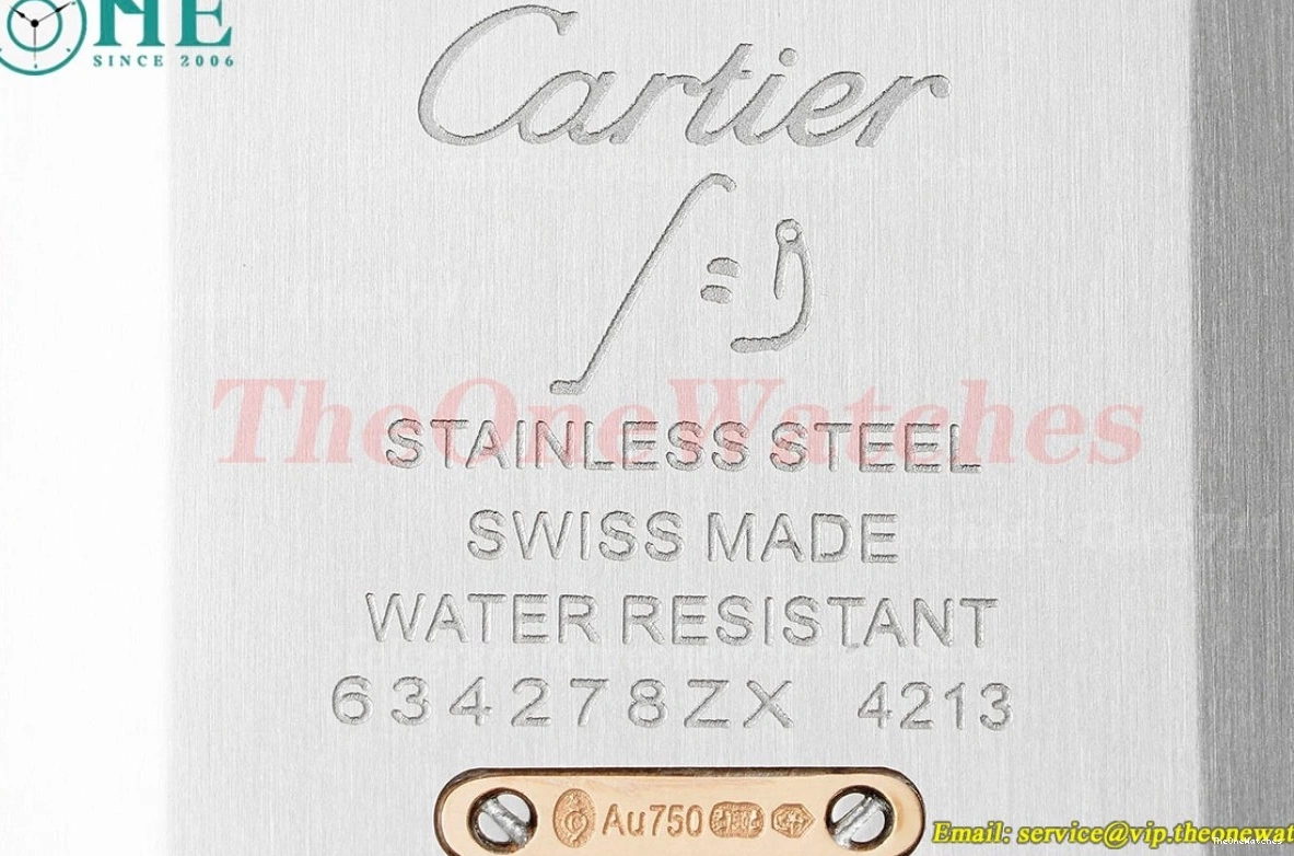 LE Santos Silver Quartz Brown Dial Dumont AF RG 0502